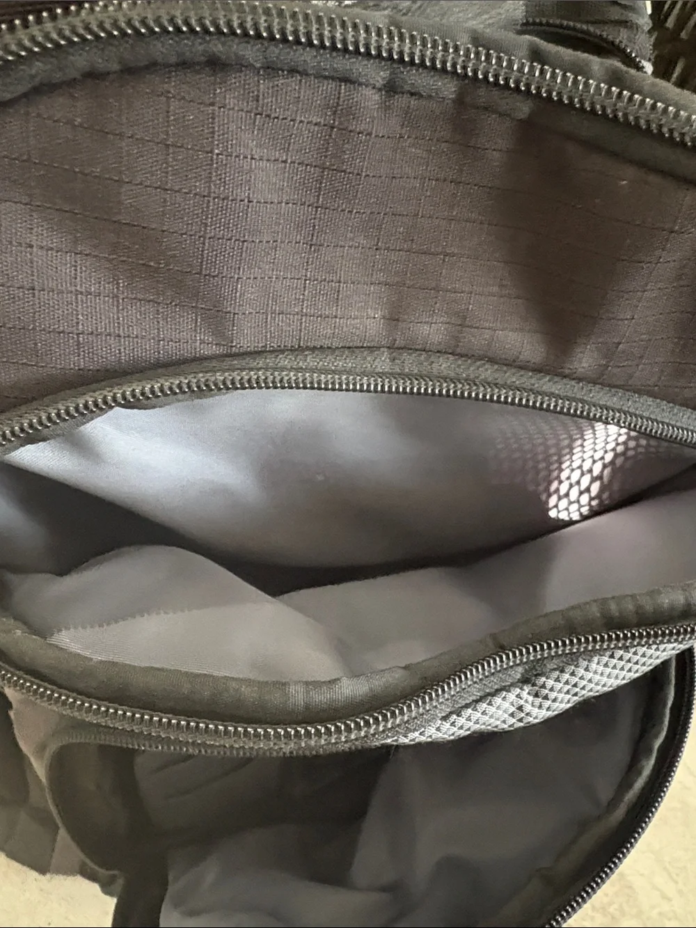 Swiss-Style Black and Gray Men's Backpack with Front Organizer